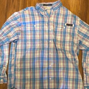 EUC COLUMBIA BUTTON DOWN MEN M. EUC.